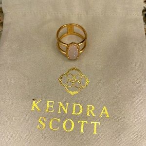 Elyse rose gold ring/ druzy stone